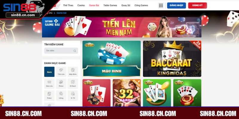 Lợi ích khi tham gia game bài online tại SIN88